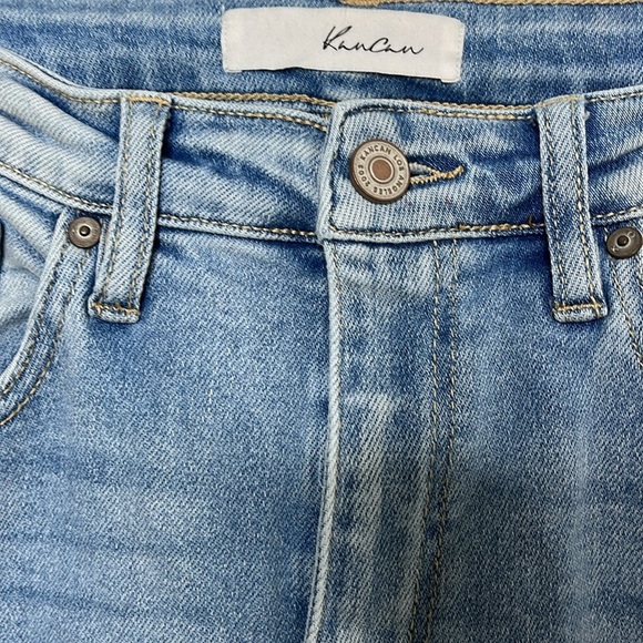 Kancan Light Wash Bell Bottom Ultra High Rise Jeans Women Size 28 - Picture 2 of 4